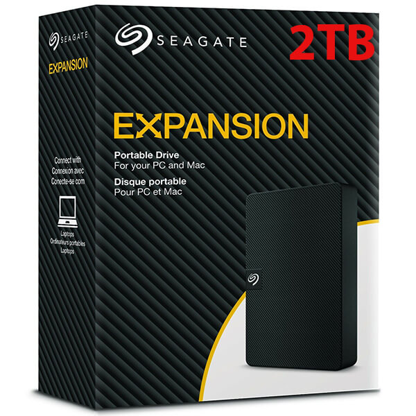 Seagate Expansion 2TB External Hard Drive - Black