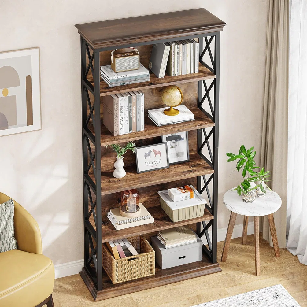 Bookshelf - 6 Tier - Brown