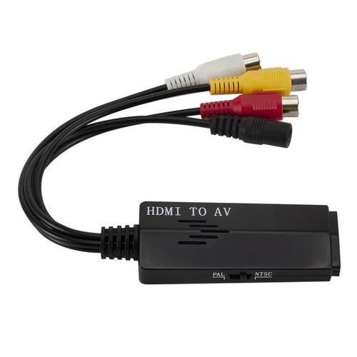 2 Pcs HDMI To AV HD Audio Video Converter Cable Male To Female Line