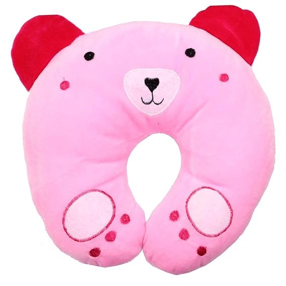 Children Kids Baby Plush Pillow U Shape Head Rest Neck Protector Cushion Car Seat Travel Apricot