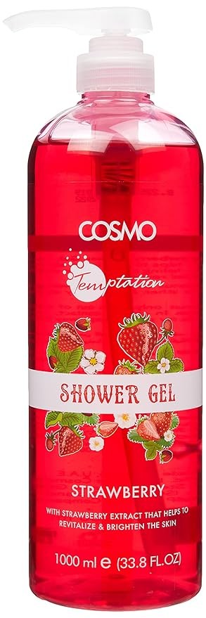 Cosmo TEMPTATION STAWBERRY SHOWER GEL -480ML (NEW DESIGN)