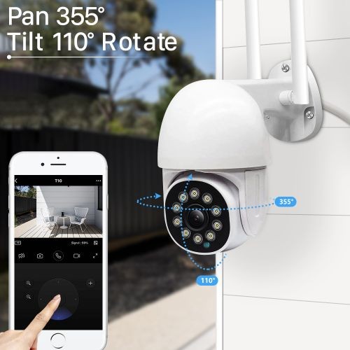 5mp Tuya Ptz Camera Smart Cloud Outdoor 3mp Auto Tracking Camera 2mp Ai Human Detect Video Surveillance Cctv Security Camera - Camera - -UK plug