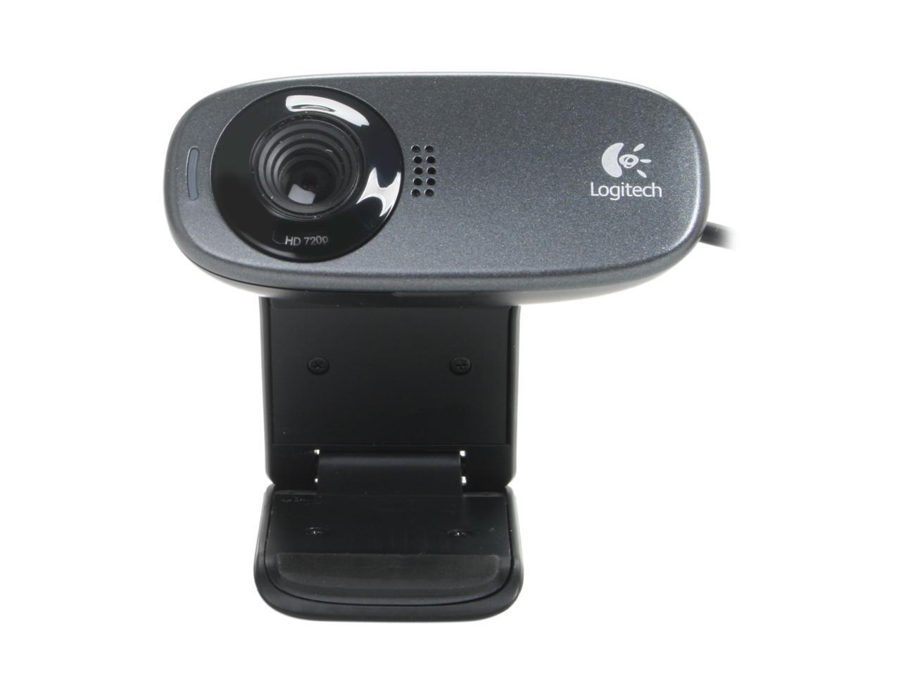 Logitech C310 HD Webcam - Black