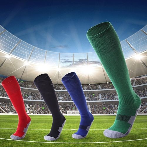 Adult Non-Slip Over-Knee Football Socks Thick Comfortable Wear-Resistant High Knee Socks(Yellow