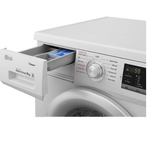 LG 8Kg Front Loading Washing Machine - Silver..