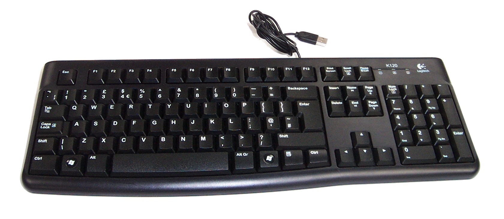 Logitech K120 Wired Keyboard - Black