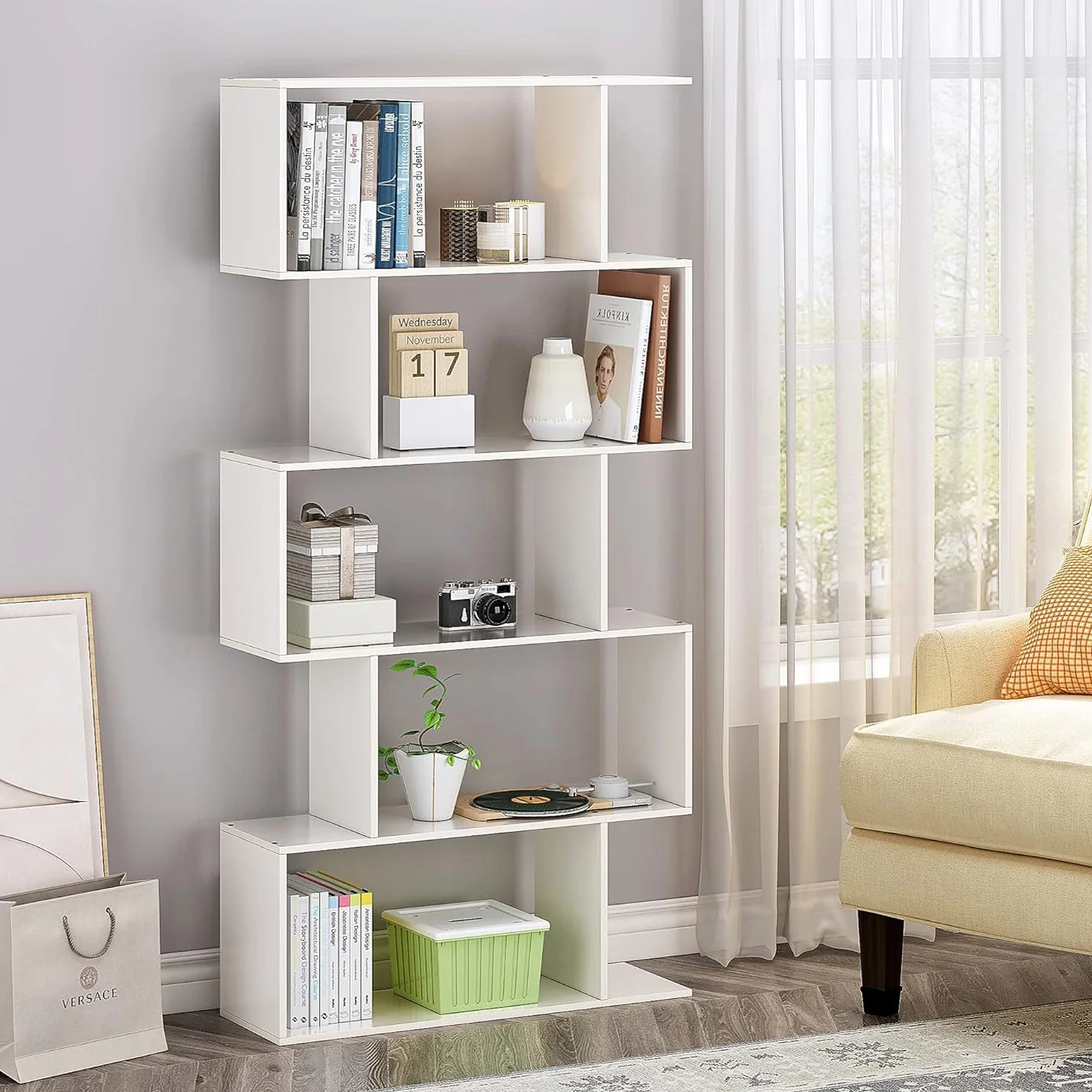 Bookshelf - 5 Tier - White