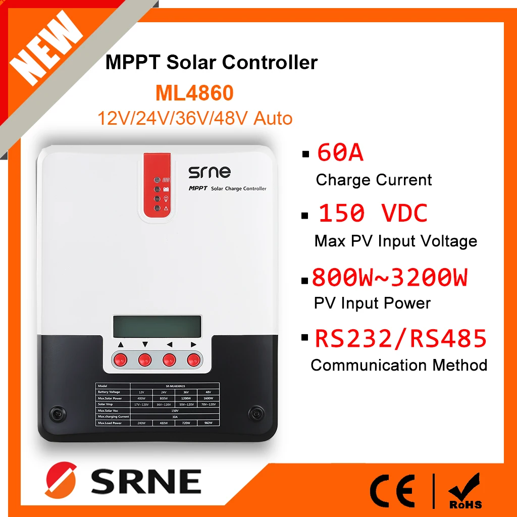 SRNE Solar Charge Controller 60A