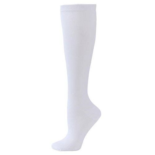 Multicolor Sports Compression Socks Fitness Calf Socks Outdoor Cycling Compression Socks Running Sports Socks Socks Brown polyester flat panel l/xl