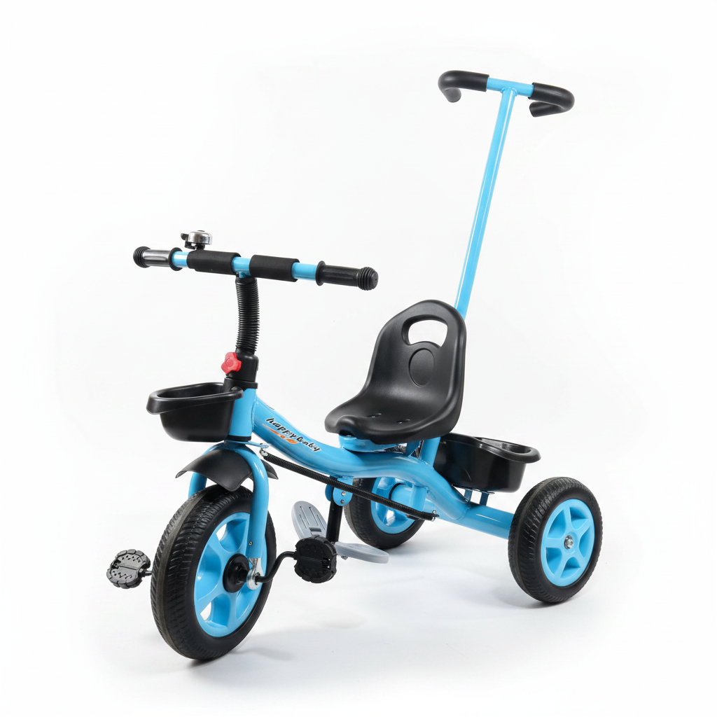 Happy Baby Kids Tricycle with Parent Push Handle
