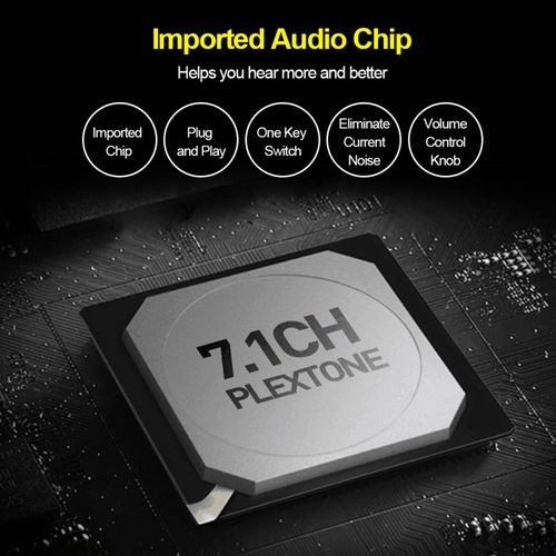 GS3 USB 2.0 External Sound Card Virtual 7.1 Channel - Black