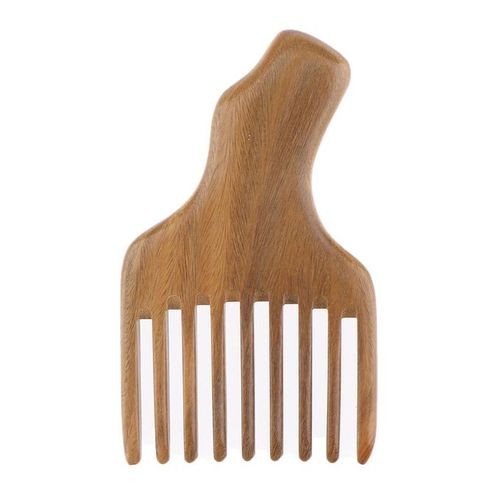 2x Wooden Wide Tooth Styling Pick Comb Salon Hair Afro Comb Curly