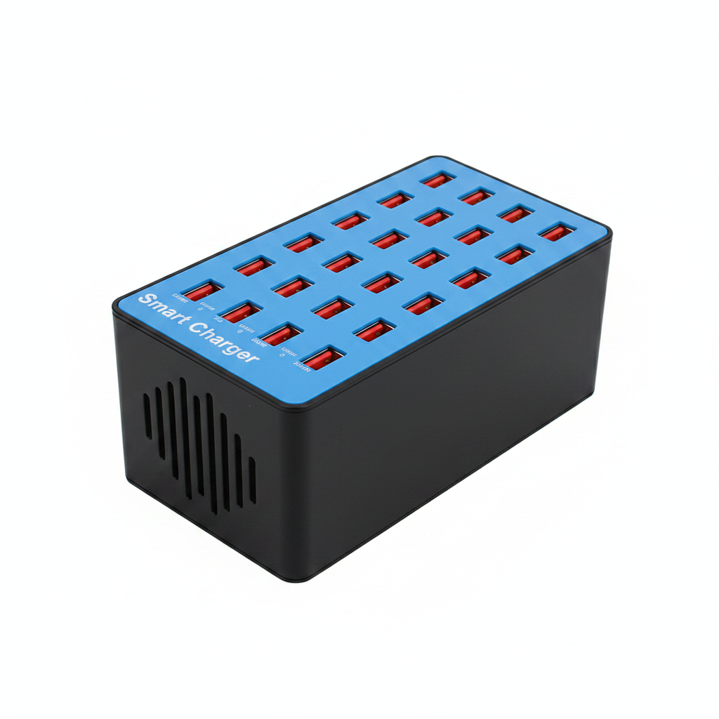30-Port USB Charger Station – Smart Multi USB Charging Hub
