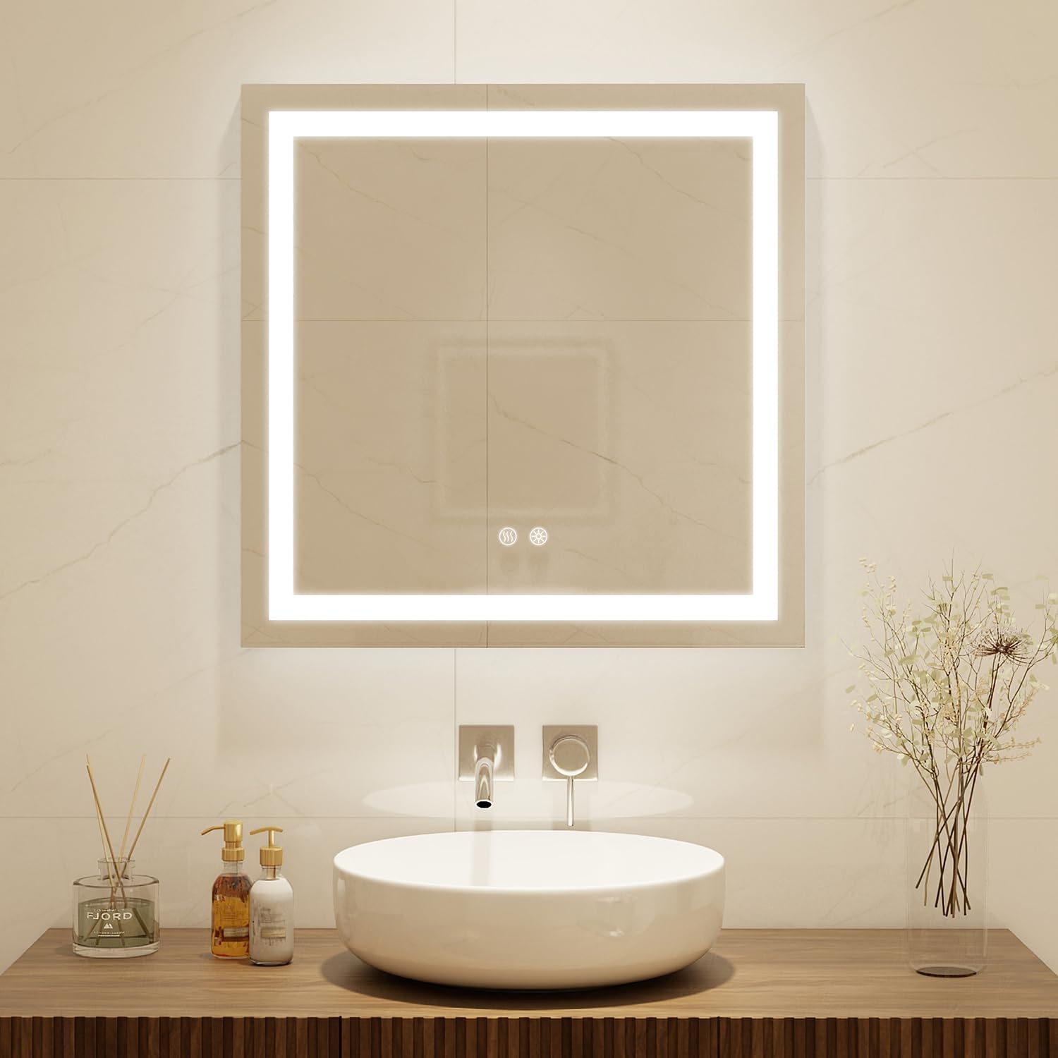 Bathroom Mirror - LED - Square