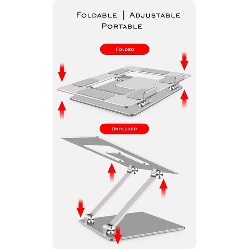 Height Adjustable Laptop Stand Compatible With MacBook Pro Air 7-17.3 Inch Laptop Aluminum Laptop Stand Foldable Dj Laptop Stand