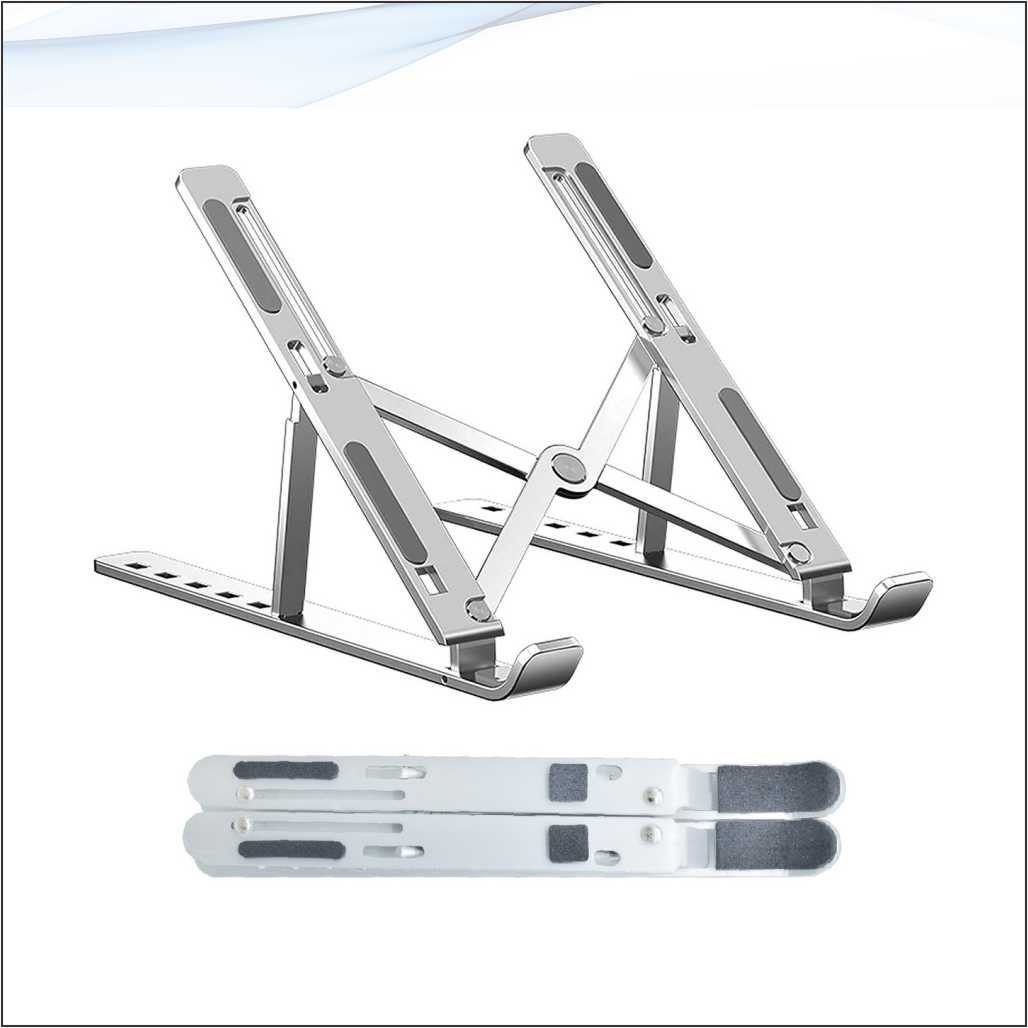 Laptop Stand - Foldable - Silver