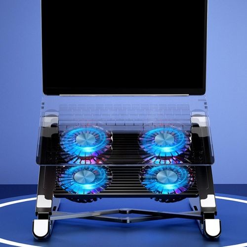 Laptop Stand with 4 Cooling Fans Cooler Type C Quiet Slim for 11-17.3