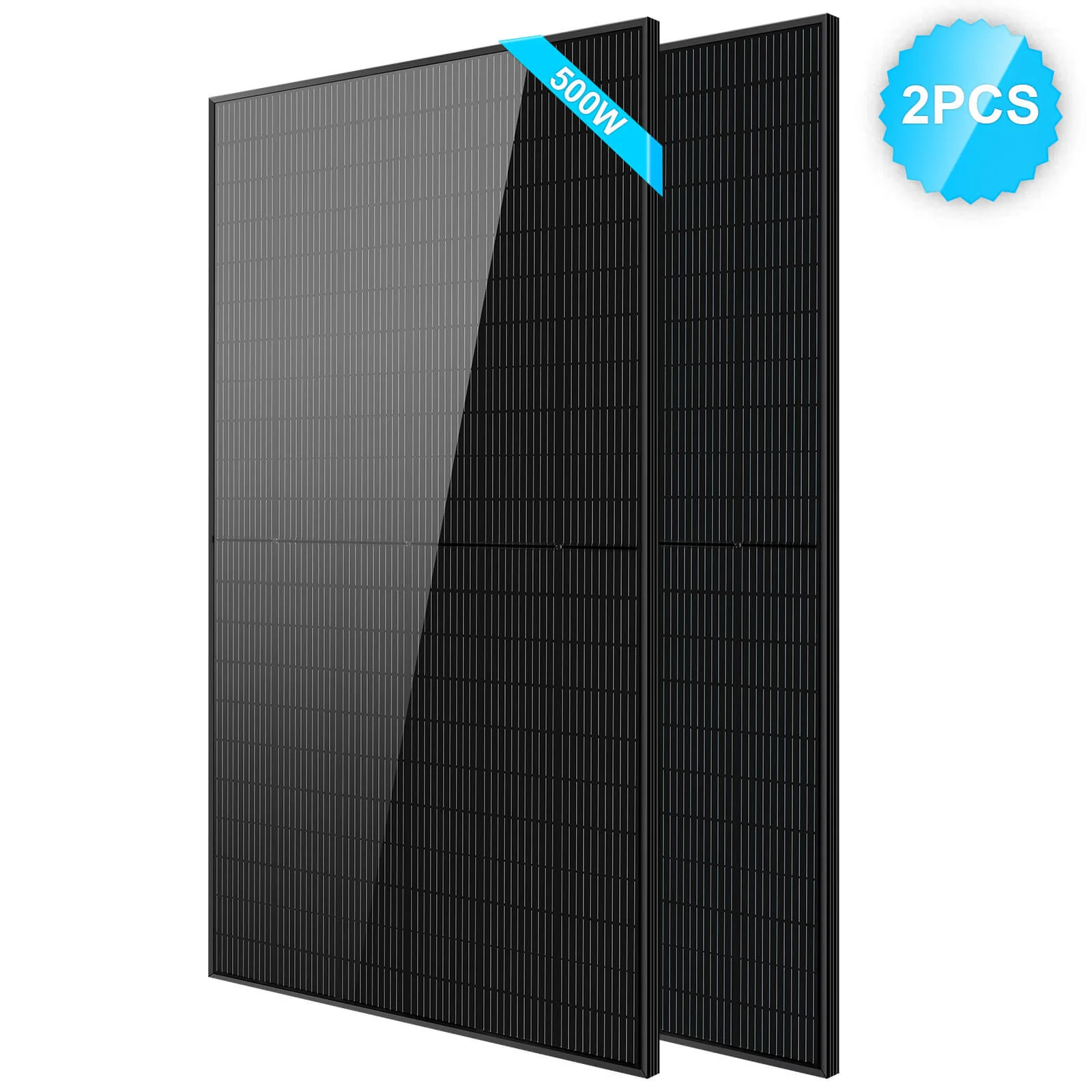 Solar Panel 500W 24V Monocrystalline - Black
