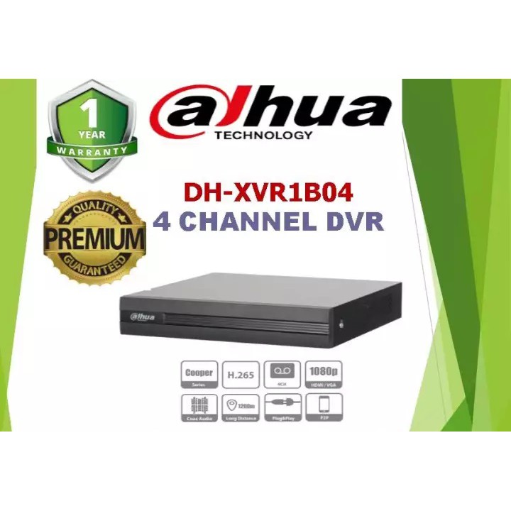 Dahua 4CH DVR Recorder - Black