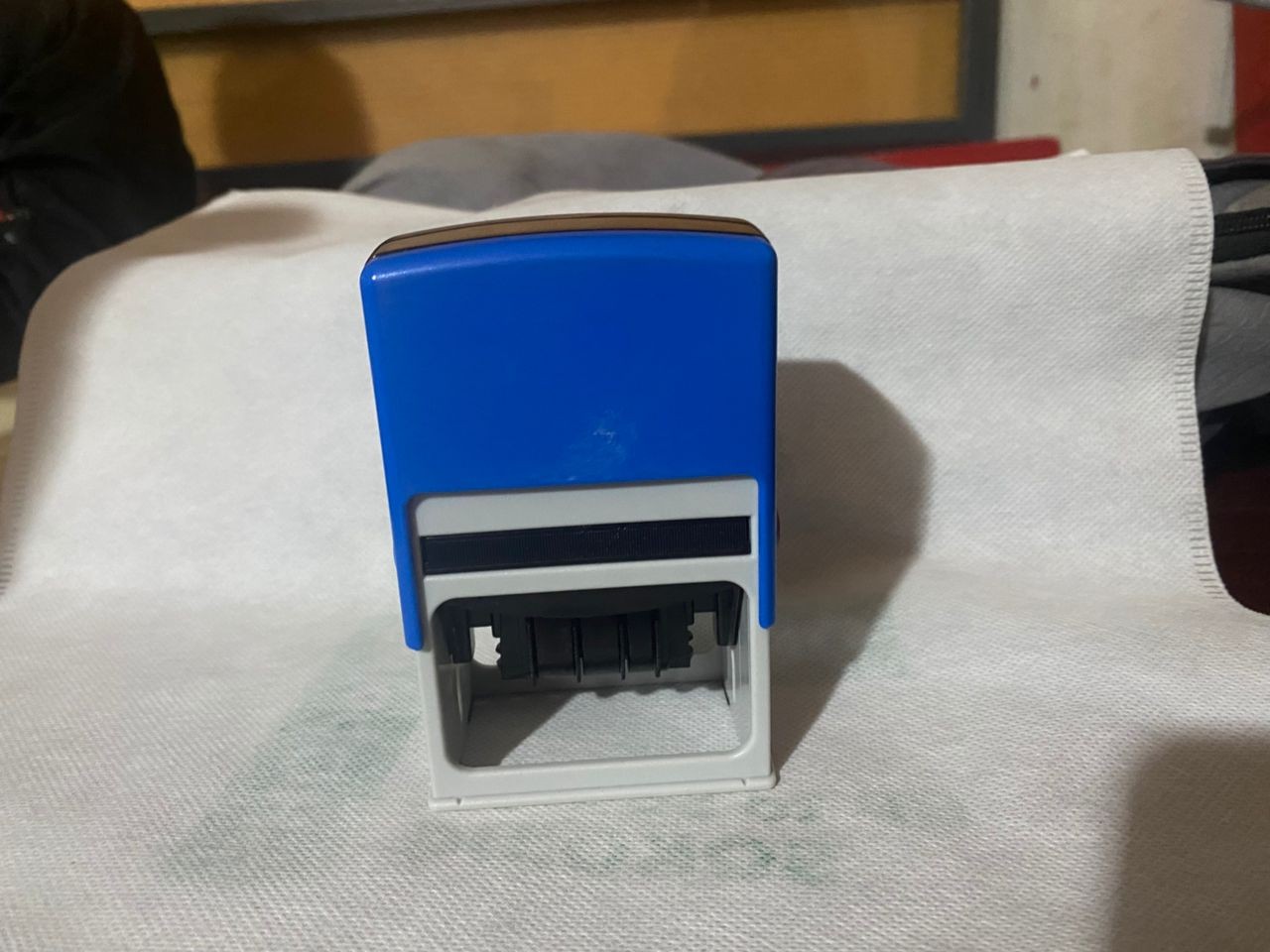 Office Stamp Office Stamp Self-Inking Dater, that can be customised to your needs with logos or text and centred date.