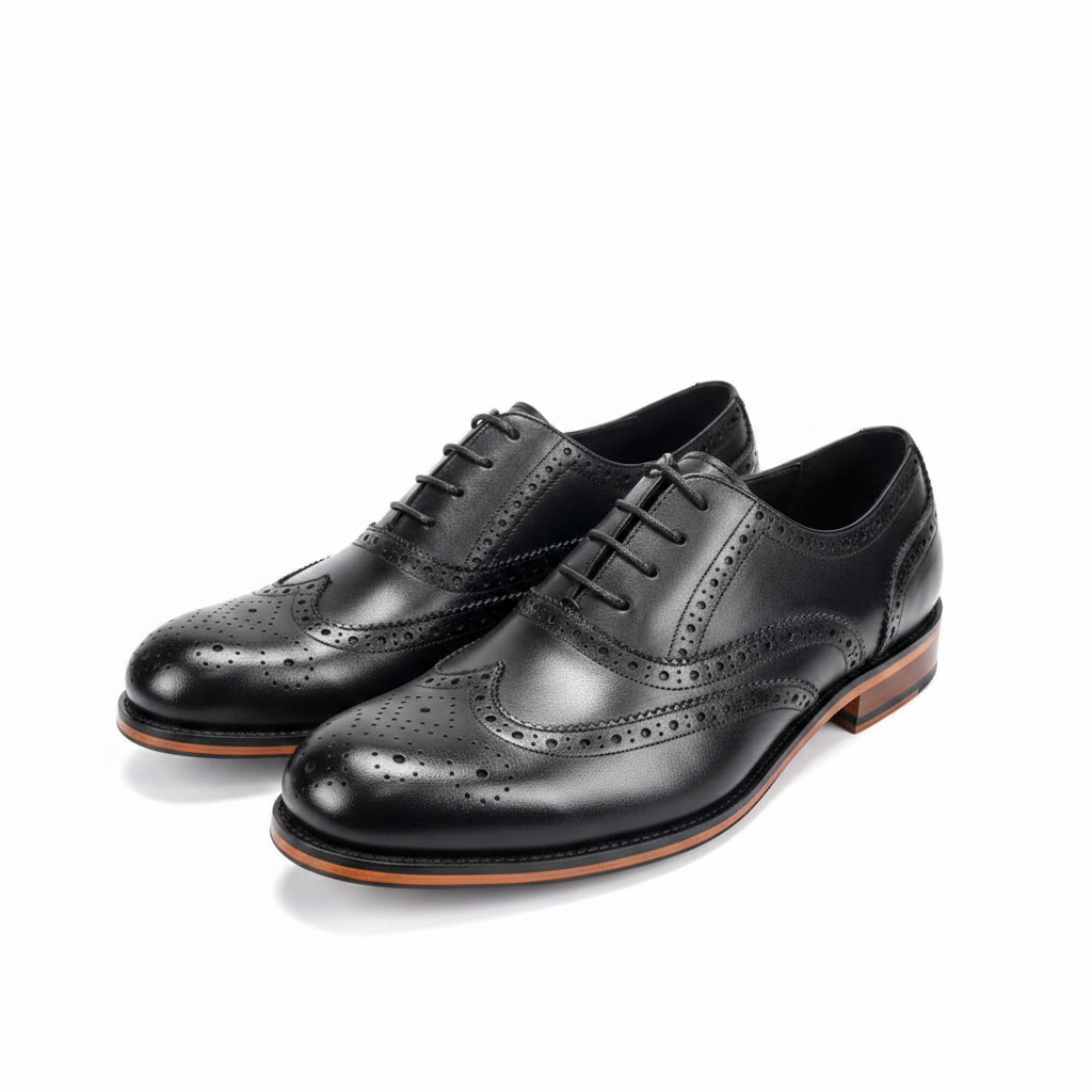 Franco Banetti Men's Wingtip Brogue Oxfords - Model E132-1