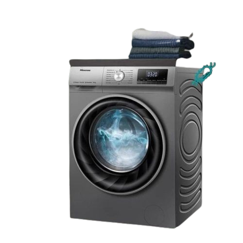 Hisense 10KG Automatic Front Load Washing Machine -Silver Grey