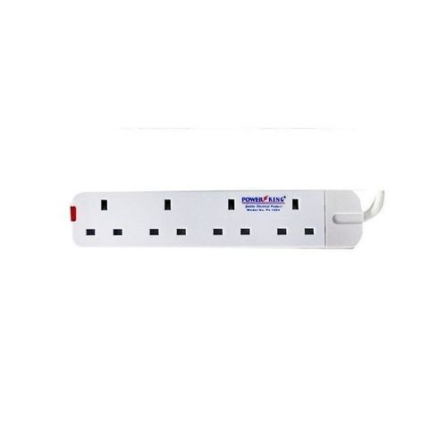 Power King Extension Cable 4 way - White