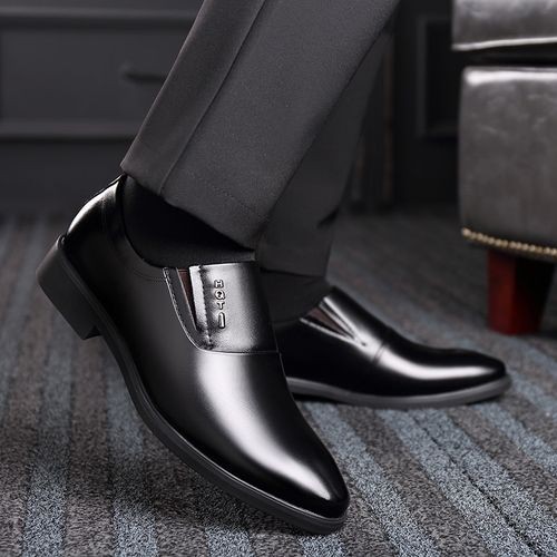 (Brown Summer)Qmaigie Dress Shoes Men 2022 Summer Formal Shoes Men Shoe Leather Mens Wedding Shoes Brown Black Elevator Oxfords Big Size 47 48 JIN