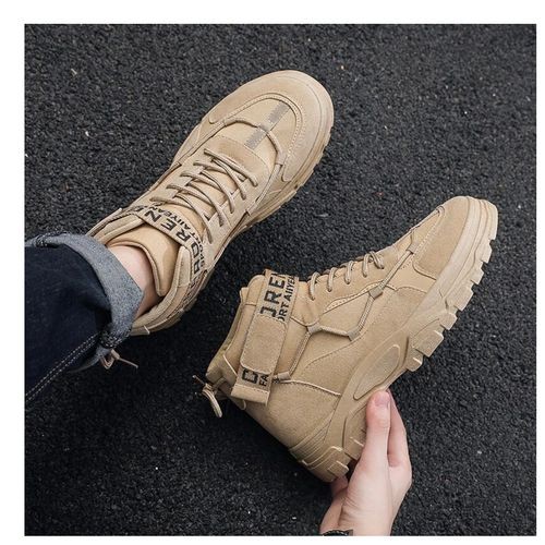 Men Casual High-Top Walking Sneakers Work Shoes