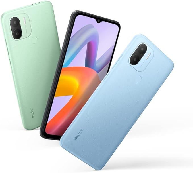 Xiaomi Redmi A2 Smartphone + Headphones, 2 + 32 GB, Mobile Phone without Contract, 6.52 Inch HD + Display, 5,000 mAh, MediaTekHelio G36, 8MP AI Dual Camera, Dual SIM, Blue (German Version)
