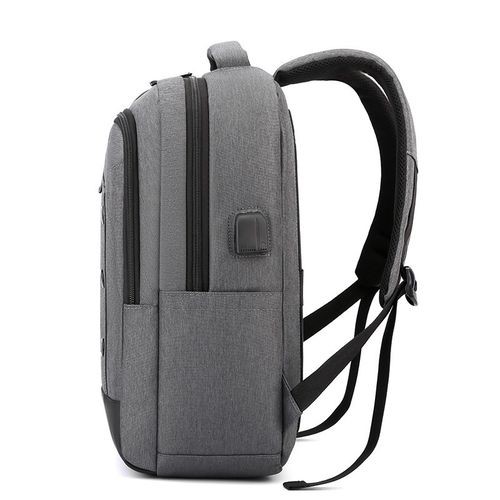 Anti-Theft USB 16" Laptop Backpack - Gray