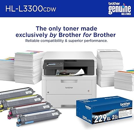 HL-L3300CDW Wireless Digital Color Multi-Function Printer with Laser Quality Output, Copy & Scan, Duplex, Mobile | Includes 4 Month Refresh Subscription Trial ¹ Amazon Dash Replenishment Ready