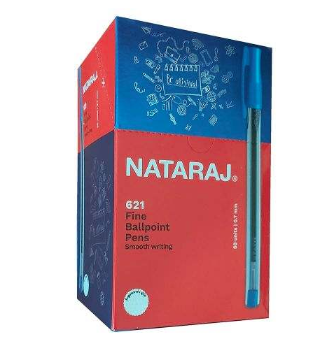 Blue Nataraj Pens: 50 Pieces in 1 Box!