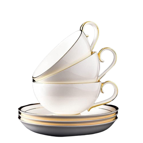 16 pieces Unique Dinner Set Gold Line