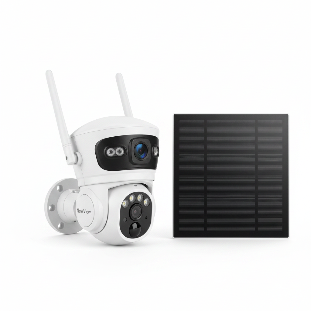 New View Dual Lens 4G SIM Card Solar Security Camera
