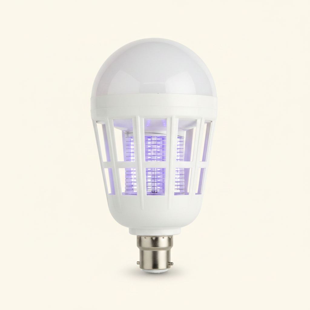 2-in-1 LED Bulb & Mosquito Killer Zapper - B22 White