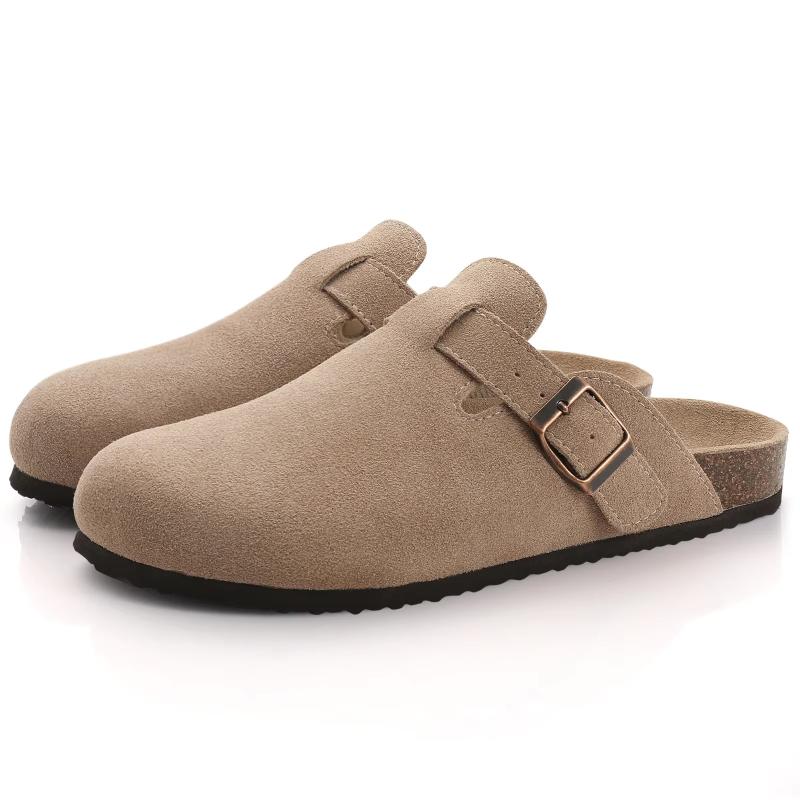 Crestar Unisex Suede Comfort Clogs