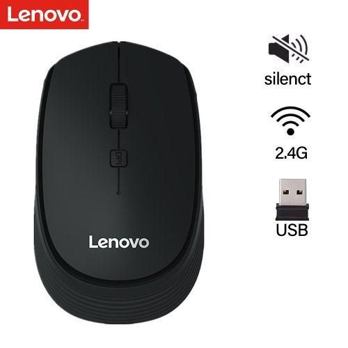 Lenovo M202 2.4GHz USB Optical Wireless Mouse 4 Keys Mute