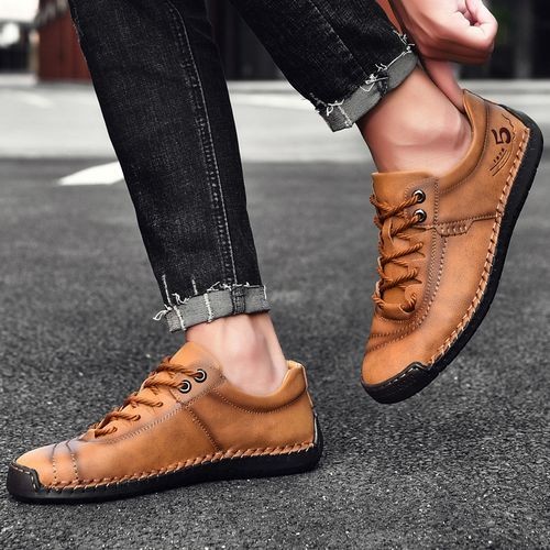 EUR Size 38-48 High Quality Mens Dress Shoes Italian Style Luxury Business Office Shoes Men-Yellow