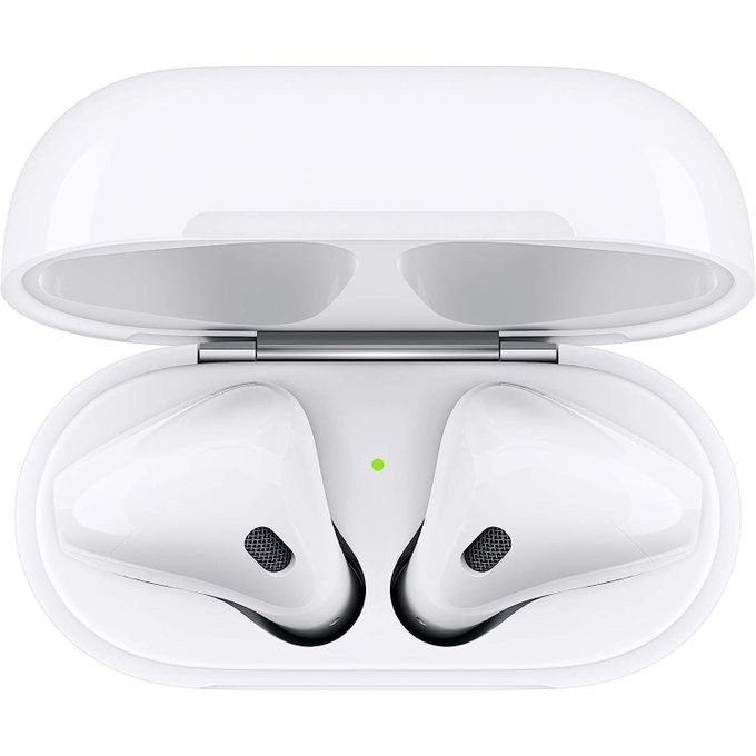 AirPods (2nd Generation) Wireless Ear Buds, Bluetooth Headphones with Lightning Charging Case Included, Over 24 Hours of Battery Life, Effortless Setup for iPhone-White