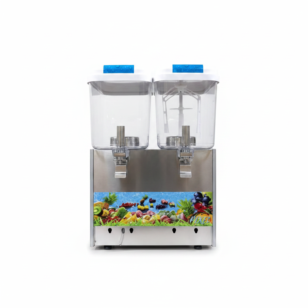 Pixel Double Juice Dispenser | Beverage Solutions | Stainless Steel