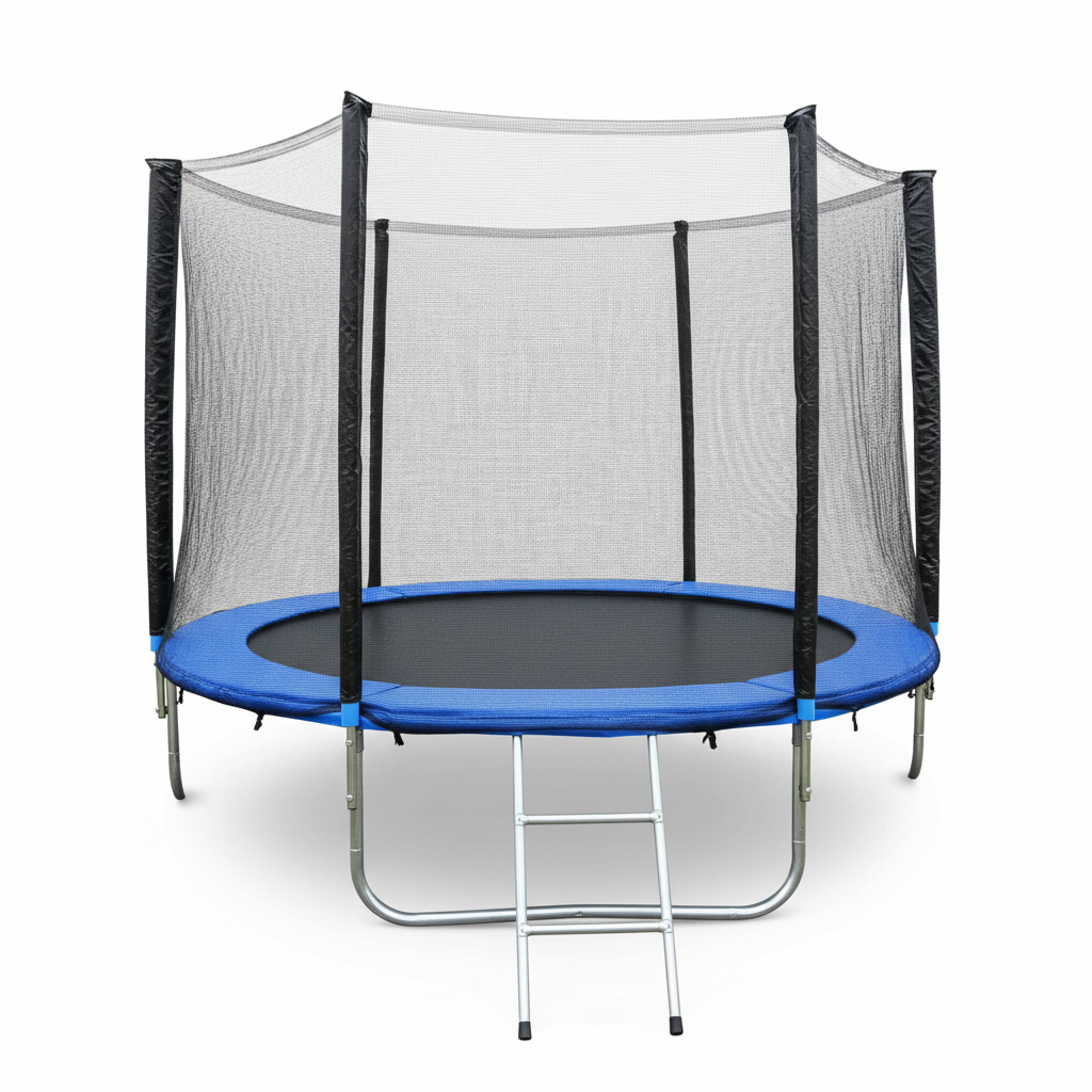 8 Feet Trampoline with Safety Net & Ladder