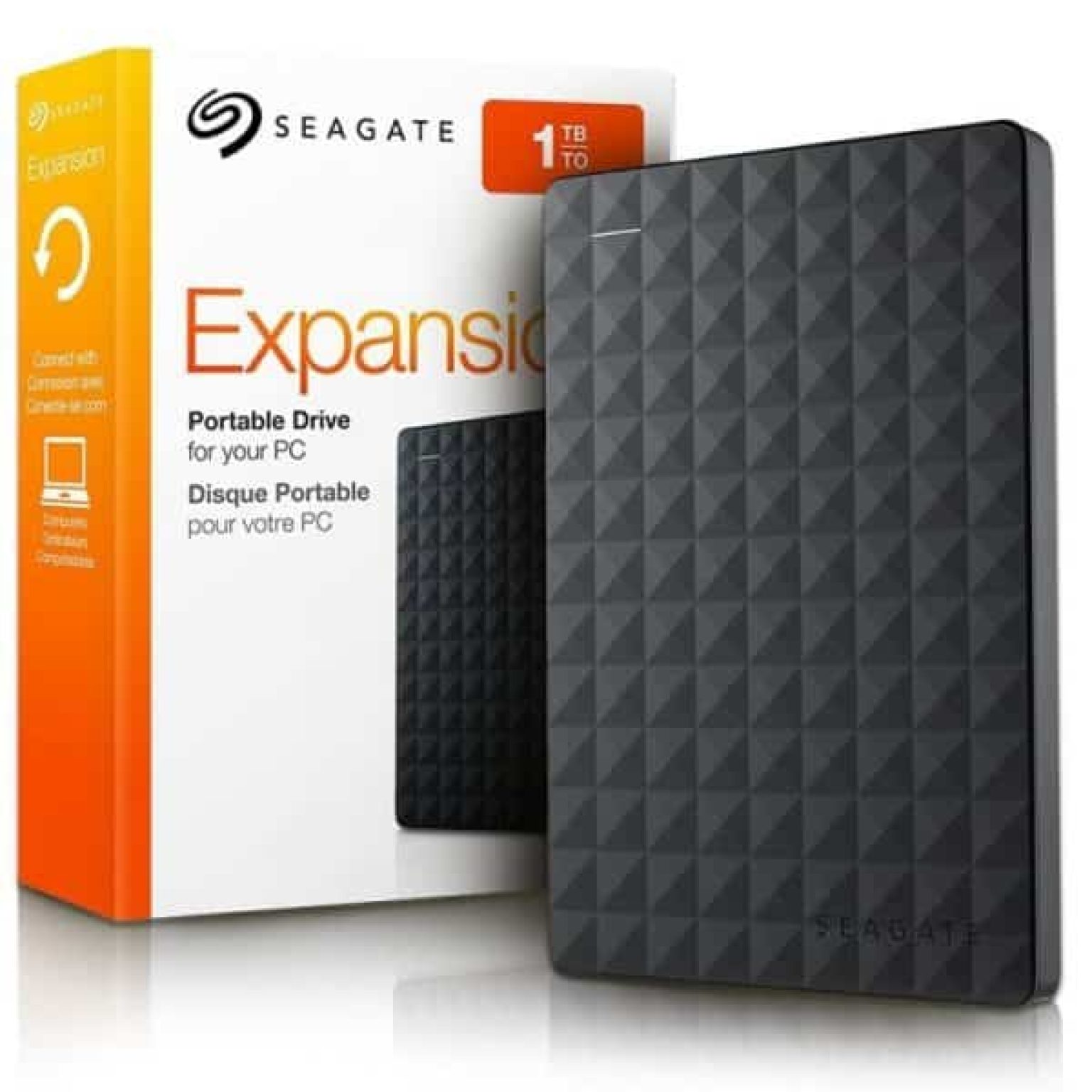 Seagate Expansion 1TB External Hard Drive - Black