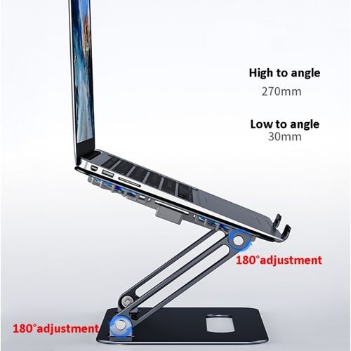 Notebook Cooling Stand, Colour: Gray With Type-C Cable