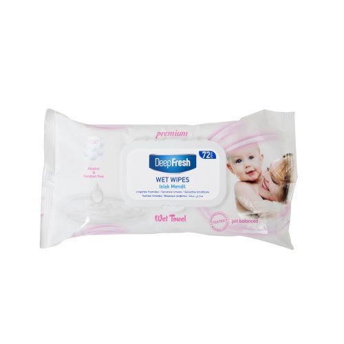 Deep Fresh Wet Wipes Cream Lotion 72pcs