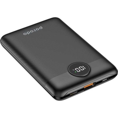 Porodo Super Compact Power Bank 20000mAh - Black