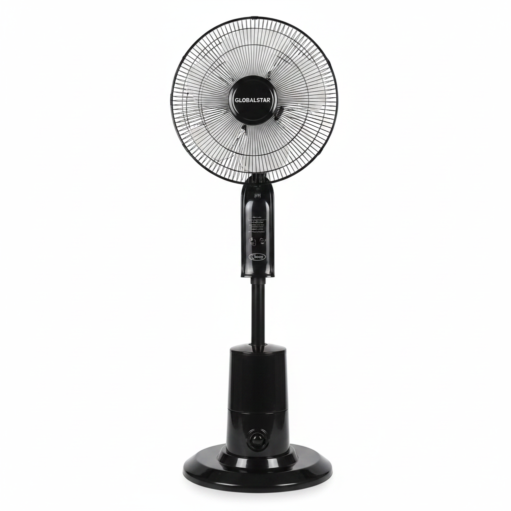 Globalstar GS-4039R Stand Mist Fan – Wide Range Oscillation with Remote
