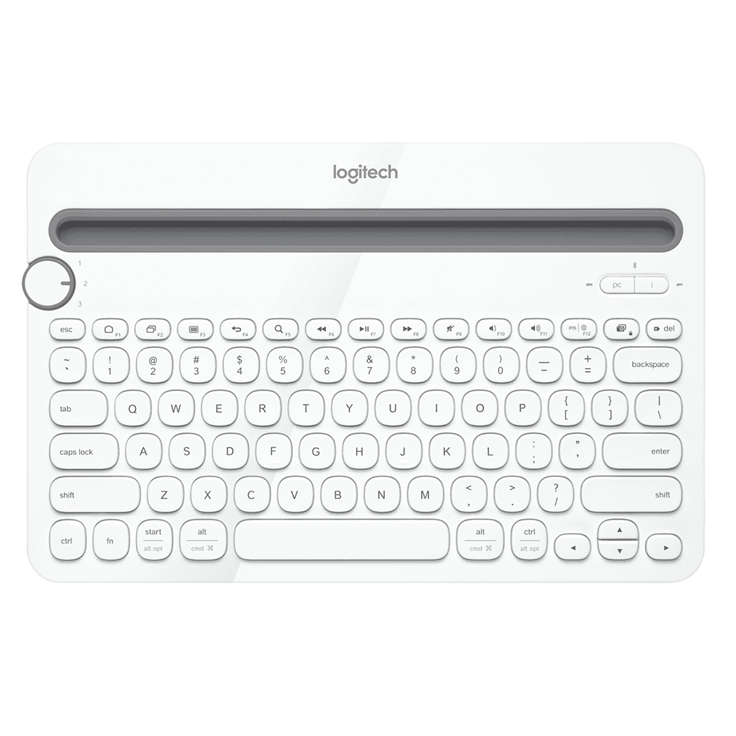Logitech K480 Bluetooth Keyboard - White