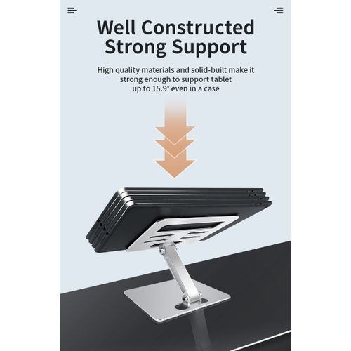 Aluminum Alloy Foldable Desk Tablet Phone Stand Metal Holder Portable Support For IPad Pro 12.9 Desktop Mount Bracket