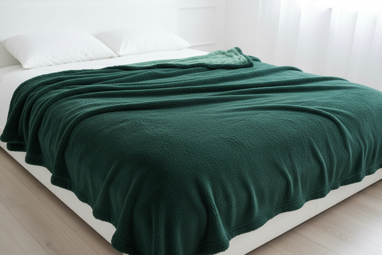 6x6 Soft Blanket - Dark Green